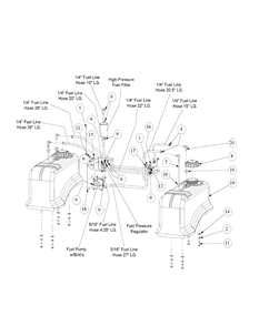 Fuel Tank Assembly (Feb.2004 And After) Diagram and Parts List for M60-KHEFI 53AB5HEX750-28-HP Cub Cadet Lawn Tractor